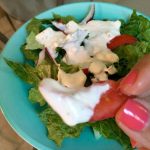 This tasty blue cheese dressing is easy to make and wonderful on salads or as a dip.