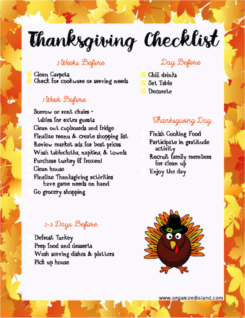 A helpful Thanksgiving Checklist to help you prepare for the holiday! #HappyThanksgathering #ad