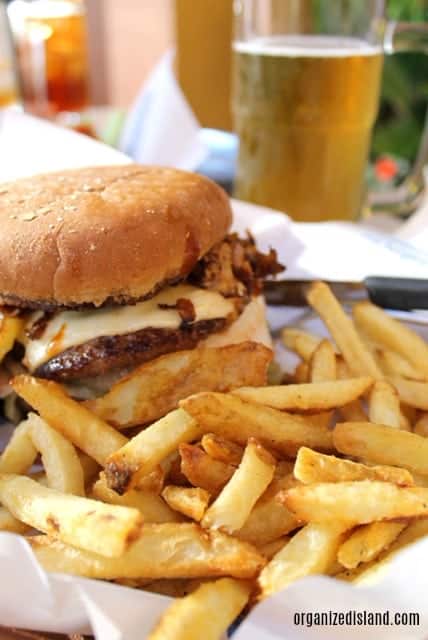 Try the tasty Waimea burger from Islands Fine Burgers and Drinks 