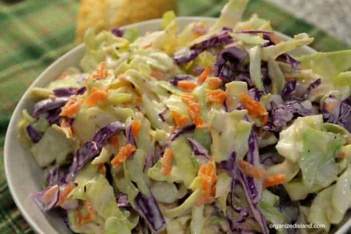 Classic coleslaw recipe - perfect for picnics, festivals and BBQs!