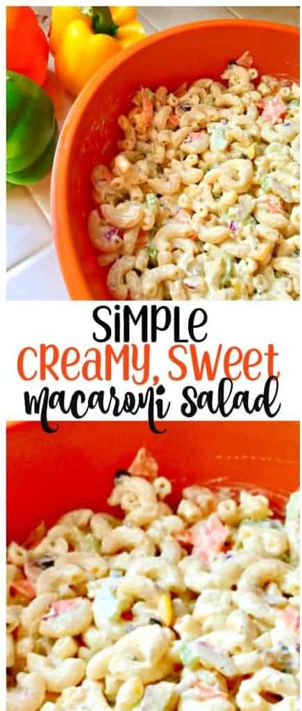 Creamy and easy macaroni salad recipe