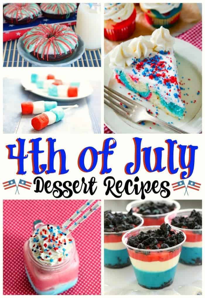 Desserts for the fourth of July party