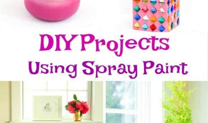 DIY Spray Paint ideas for you home and dorm room.