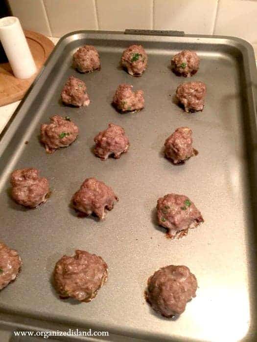 These easy oven baked meatballs are great for spaghetti, appetizers and in sandwiches!