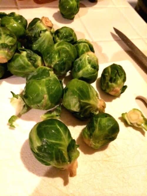 Easy Brussels Sprouts with Bacon recipe with tasty bacon for added flavor. So tasty and great as a side dish!