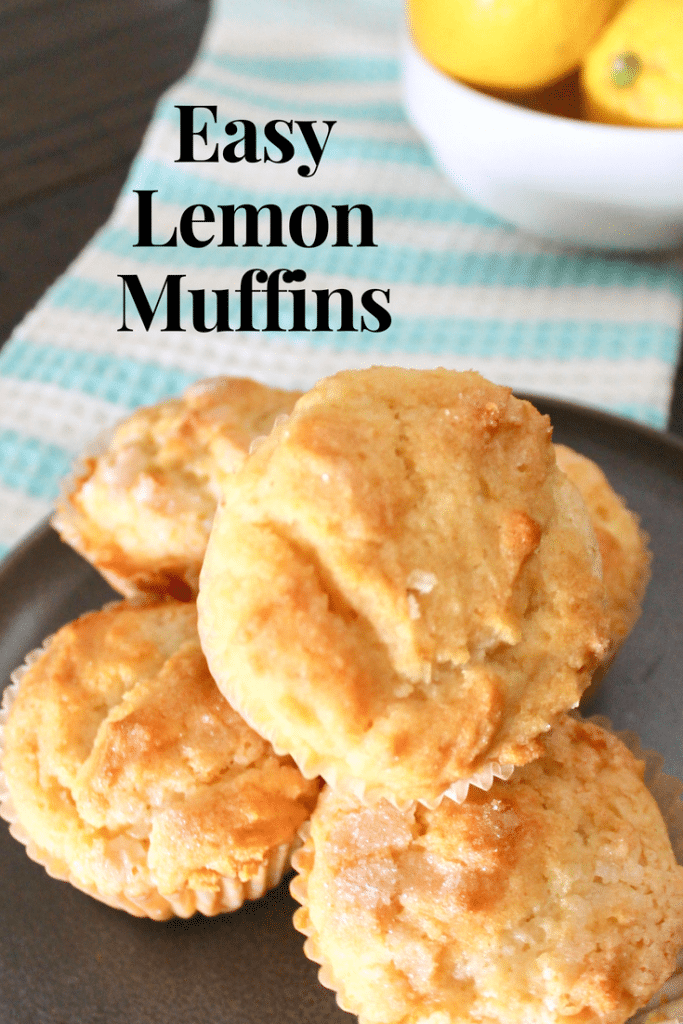 Easy Lemon Breakfast Muffins on table