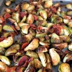 Easy Brussels Sprouts recipe with bacon. So tasty and great as a side dish!