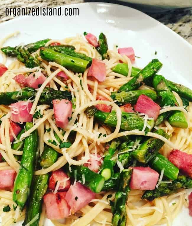 Ham and Asparagus Spaghetti recipe