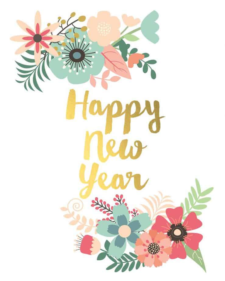Happy New Year Printable