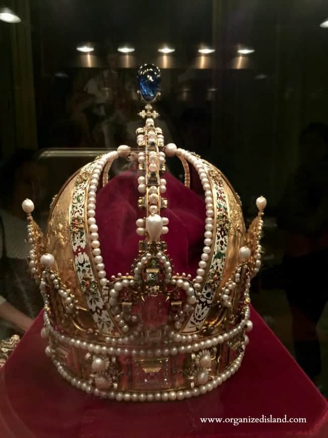 Crowns and jewels of the royal family in Vienna are on display at Hofburg Palace
