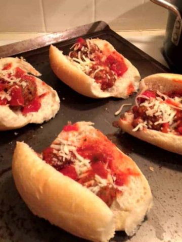 Easy Meatball Sandwiches from Scratch