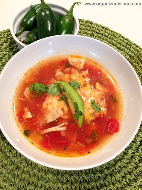 Easy Tortilla Soup - An easy meal idea that you can spice up if you want!