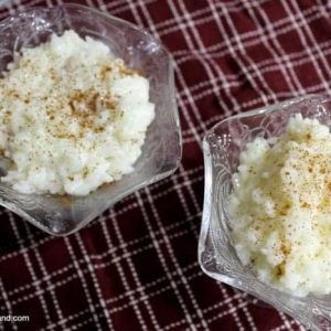 Jasmine Rice Pudding pressure cooker recipe that takes just minutes to make.