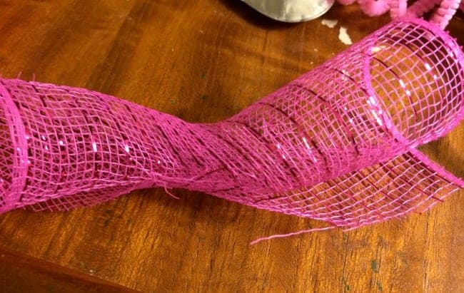 using mesh ribbon