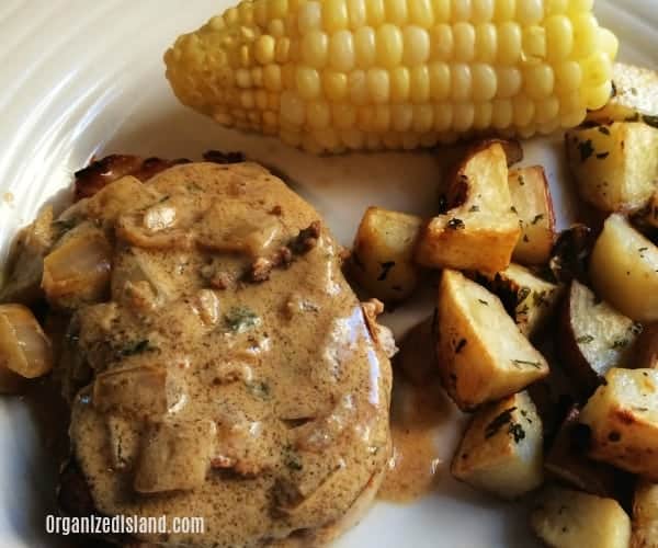 Stovetop Pork Chops with Mustard Sauce