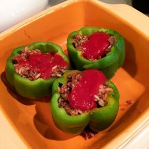 These Stuffed Bell Peppers are a great dinner idea that incorporates sweet bell peppers for a healthy dinner idea!