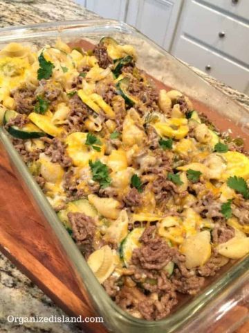Baked Zucchini and Ground Beef Casserole
